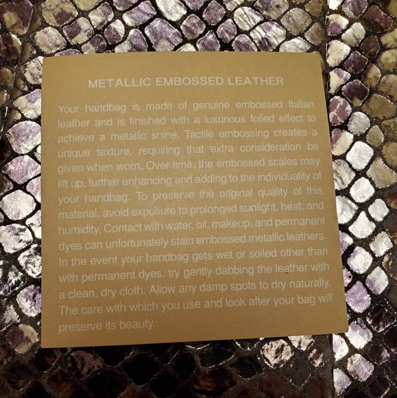 Michael Kors Daria Silver Embossed Leather Clutch - Picture 9 of 12